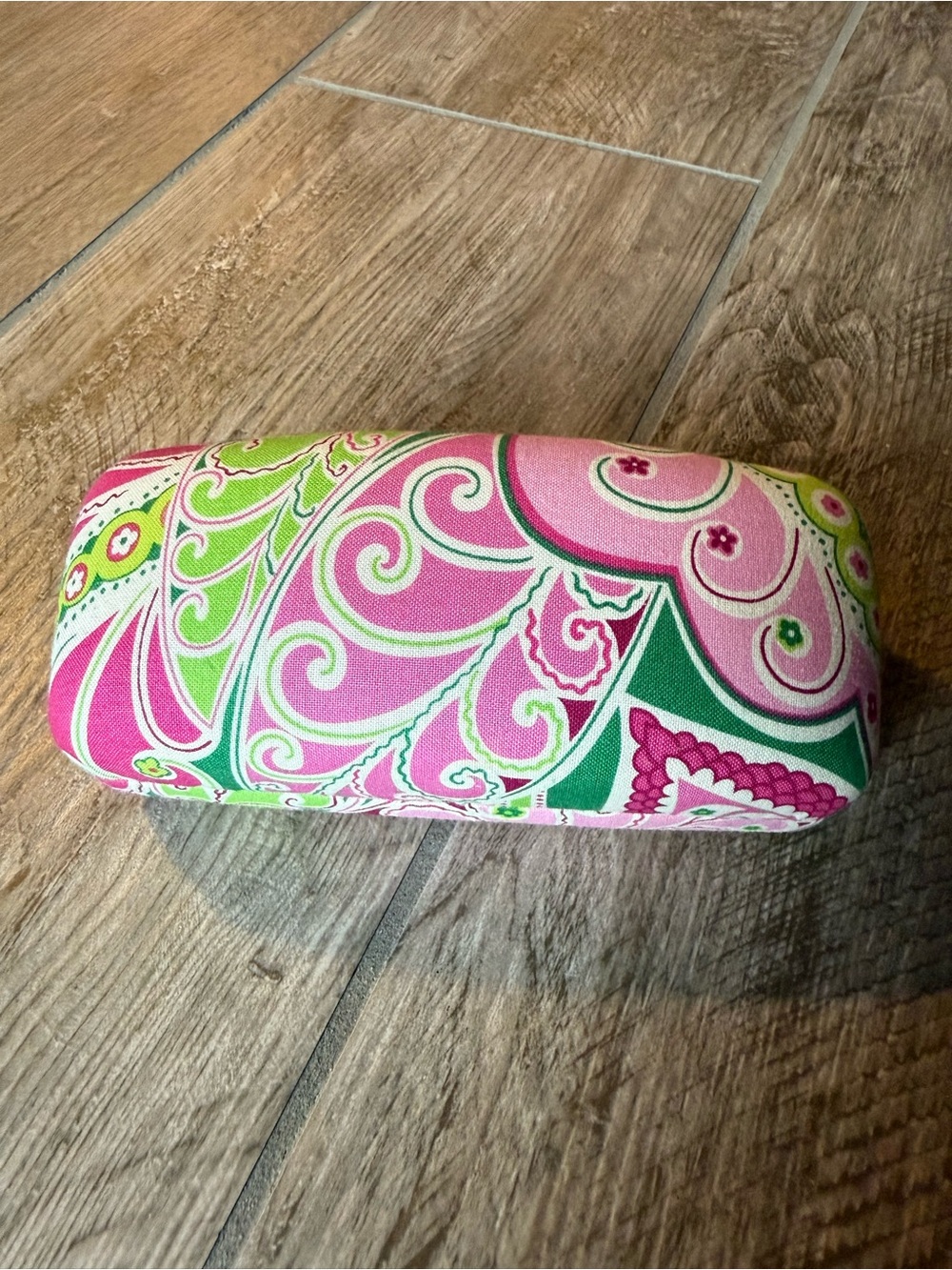 Vera Bradley Pink & Green Paisley Eyeglass Case